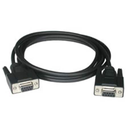 Fasttrack 6ft DB9 F-F NULL MODEM CABLE BLACK FA56776